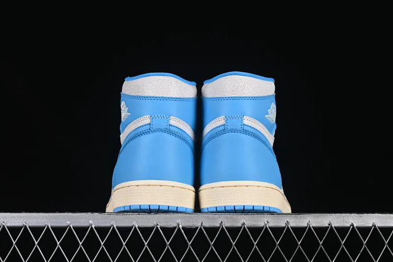 All categories Air Jordan Jordan series basketball shoes Air Jordan 1 High Foreign trade version Air Jordan 1 High OG "UNC Reimagined" AJ1 Joe 1 distressed North Carolina blue DZ5485-402